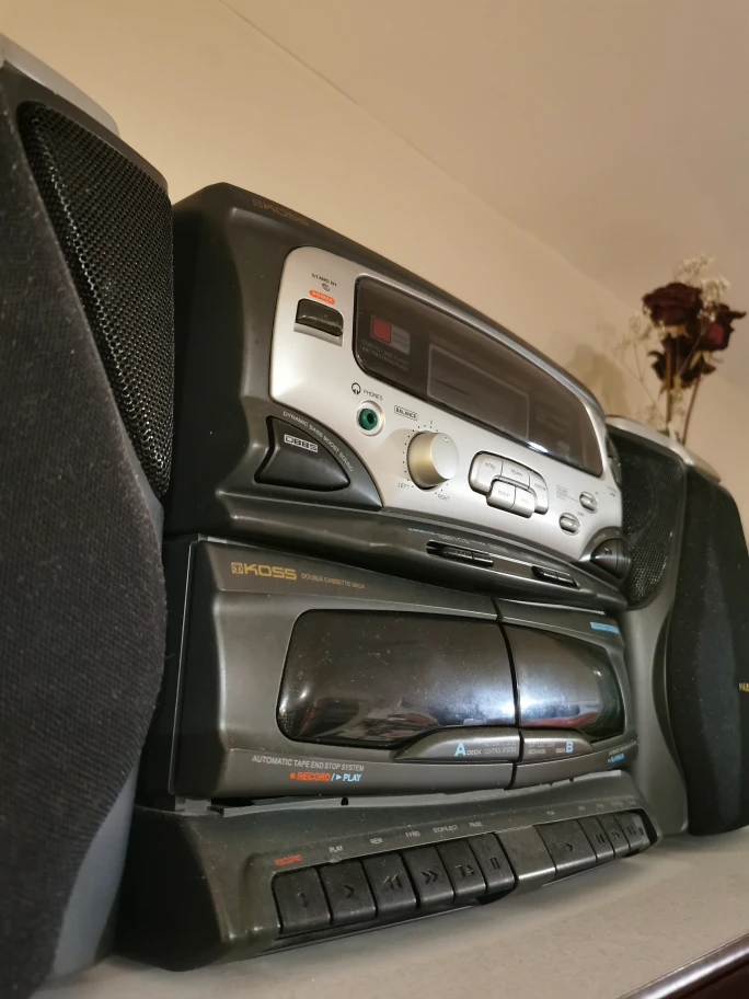 Koss CD + Double Cassette Boombox - READ THE DESCRIPTION - photo 3