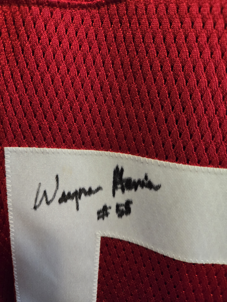 Autographed #55  Wayne Harris CFL Stamps Retro Jersey - photo 2