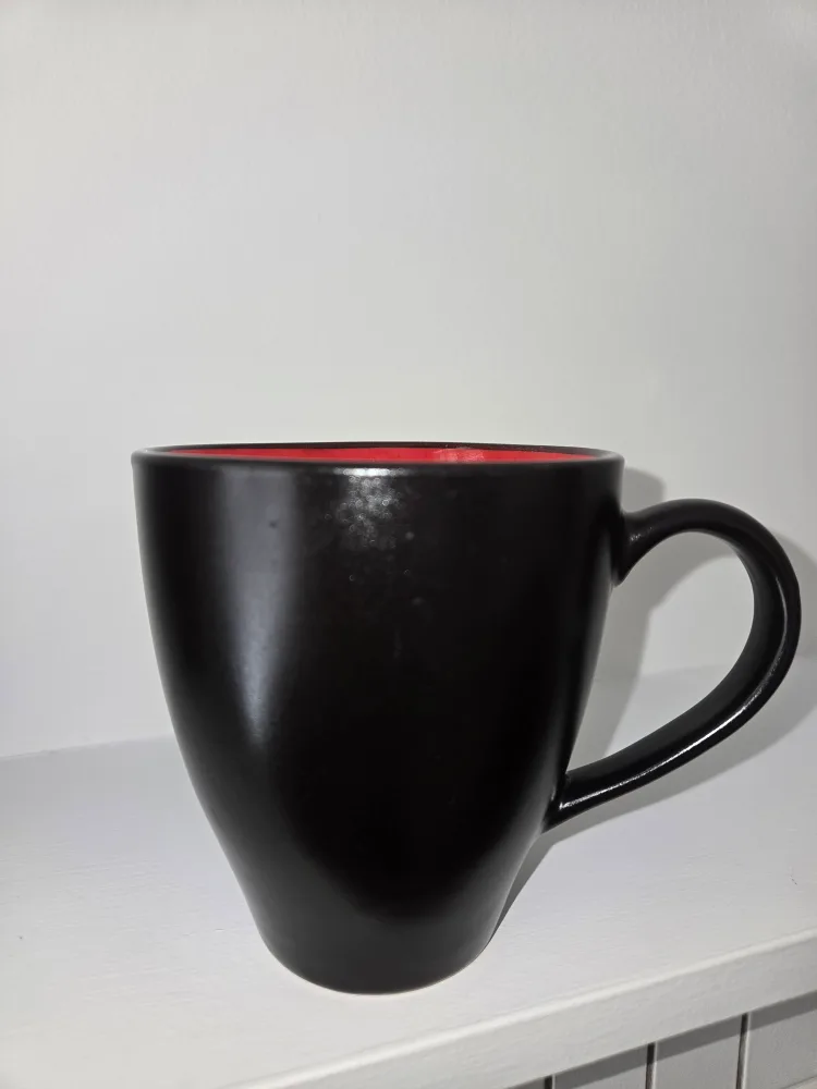 Black & Red Ceramic Mug thumbnail