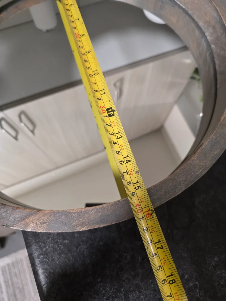 Round Wooden Mirror Tray with Handles image indicator(2)