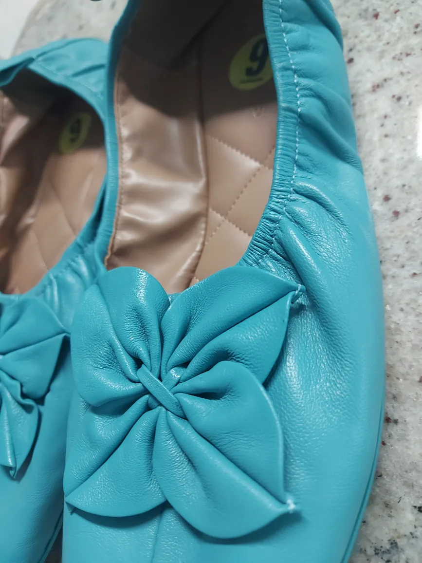 Aerosoles Turquoise Ballet Flats - Size 9 thumbnail