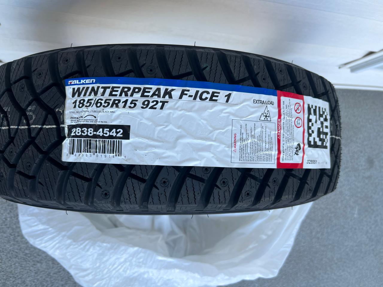 New Winter Tires 185/65R15 92T