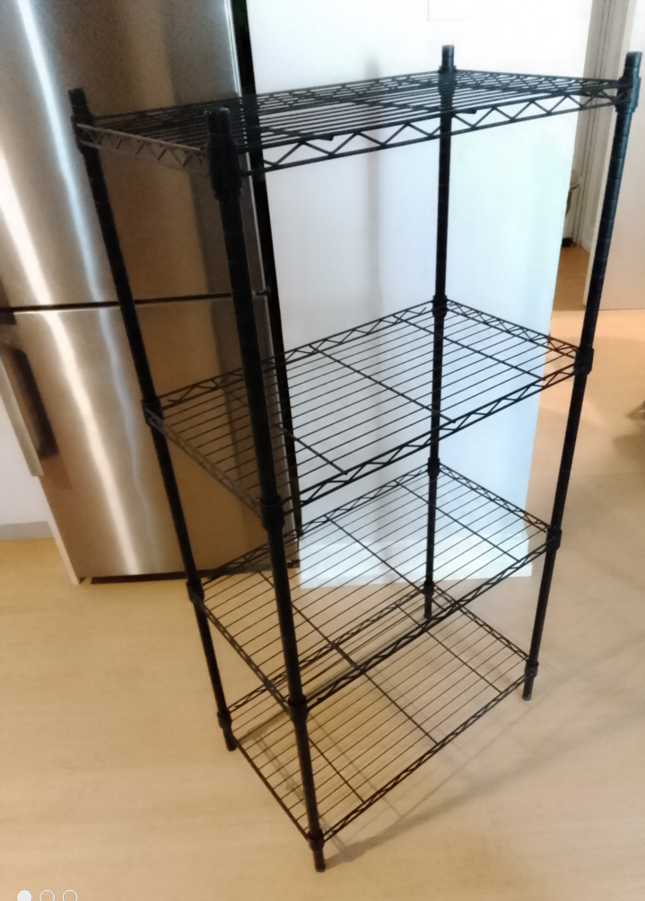 Black Wire Shelving Unit - photo 2