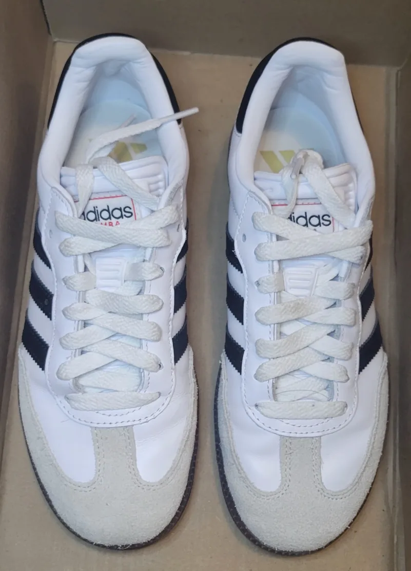Adidas Samba White/Black US 5 thumbnail