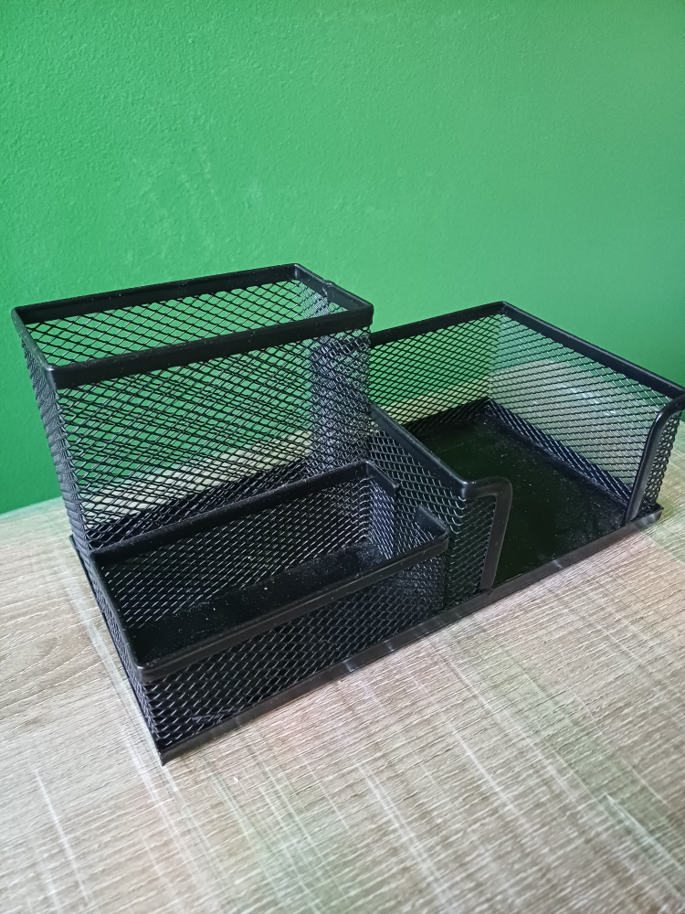 Black Metal Mesh Desk Organizer - photo 2