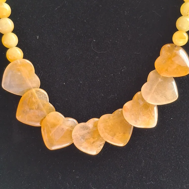 Yellow Jasper Stone Necklace image indicator(2)