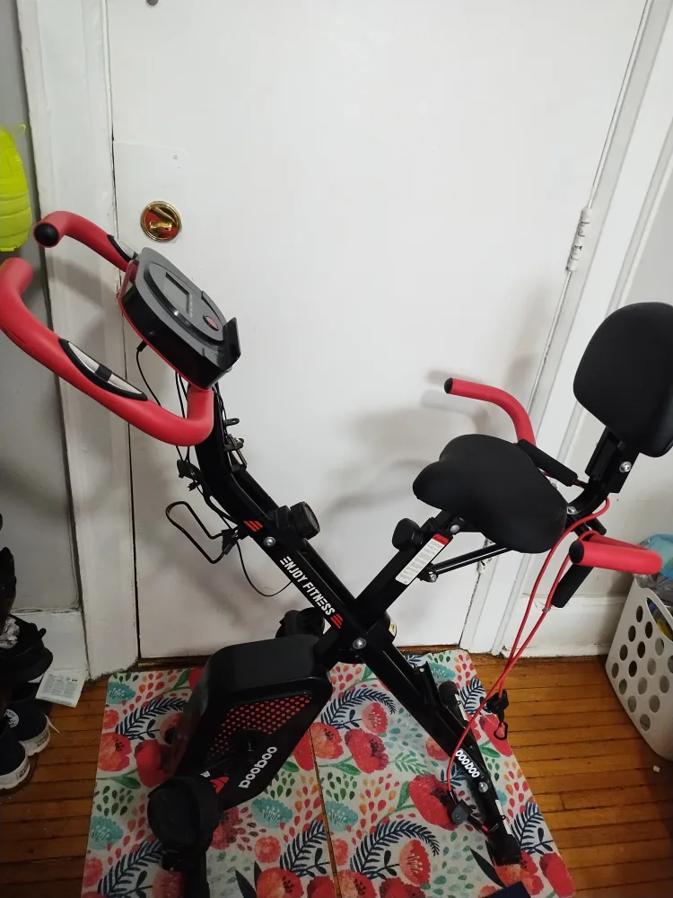 Folding Exercise Bike - Enjoy Fitness foldable stationary image indicator(3)