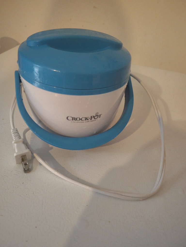 Crock-Pot Lunch Crock Food Warmer, Blue & White