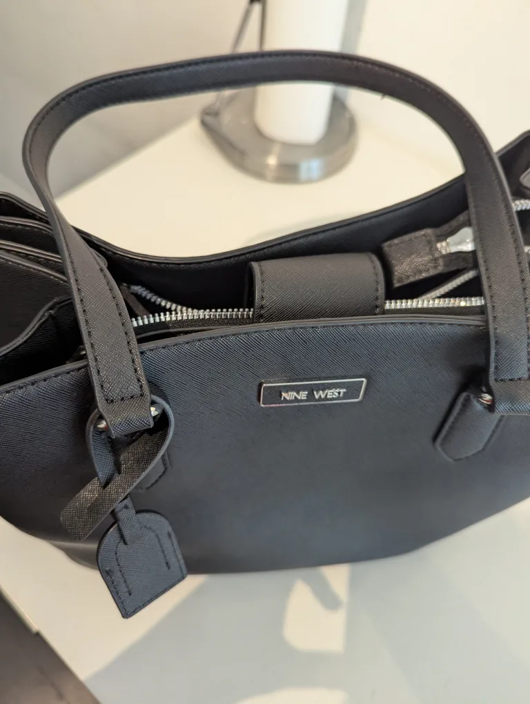 Nine West Black Tote Bag image indicator(2)