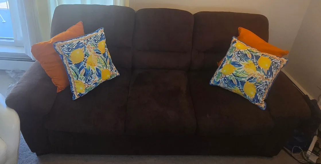 Brown Reclining Sofa image indicator(5)