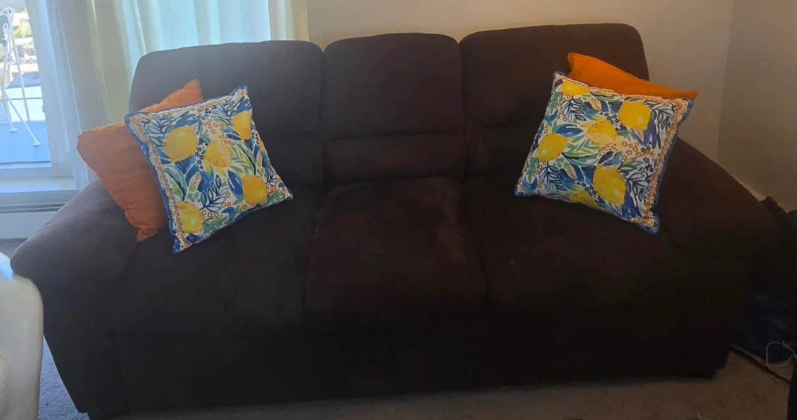 Brown Reclining Sofa image indicator(6)