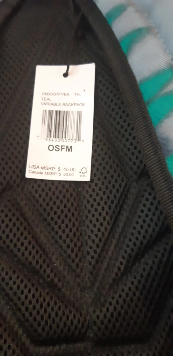 Volcom Variable Teal Backpack OSFM - photo 2