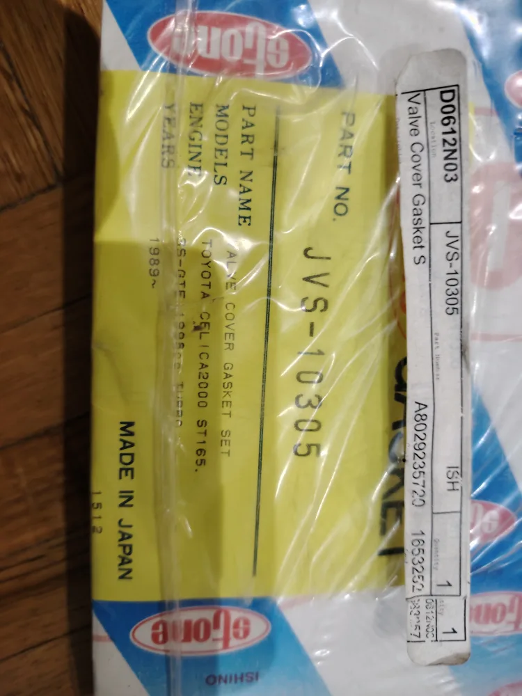 Stone Valve Cover Gasket Set JVS-10305 for Toyota Celica image indicator(3)