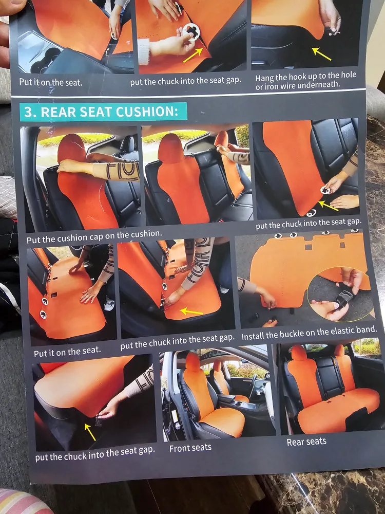 CUSTOMIZED SEAT COVER (New never used in box) image indicator(3)