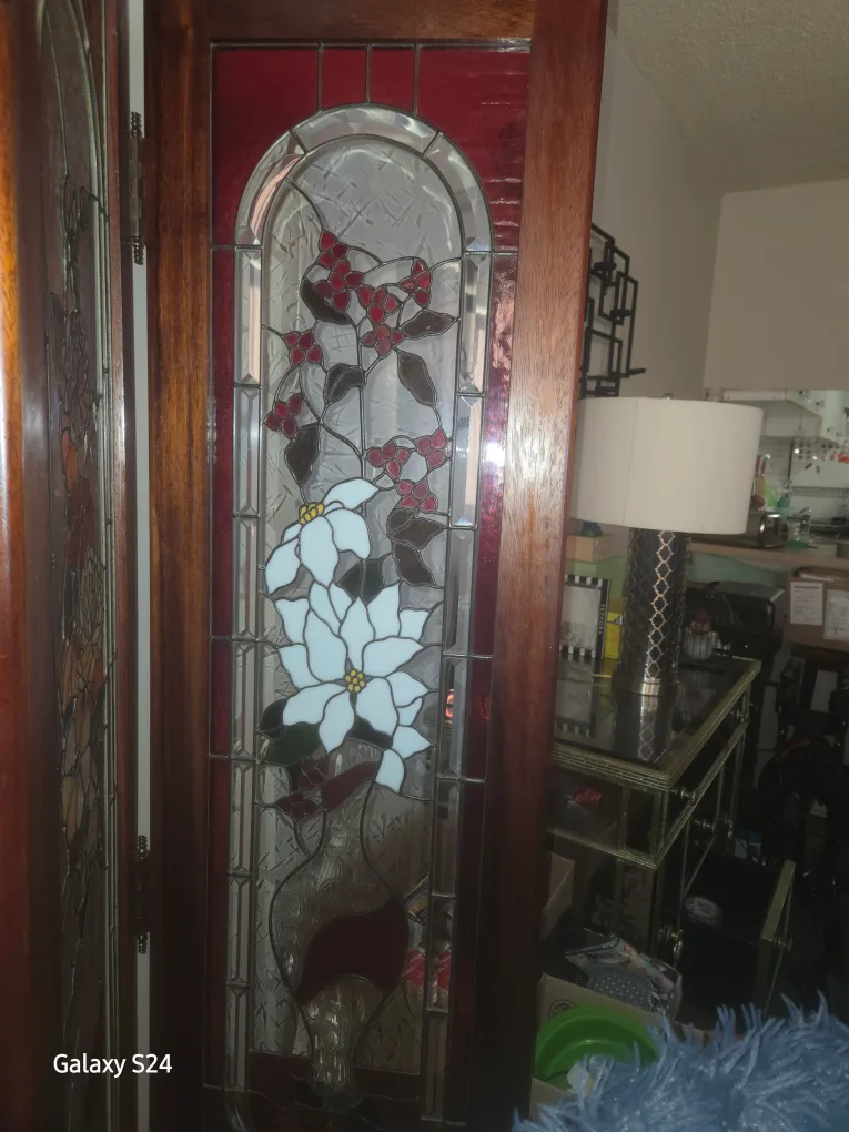 Stained Glass Folding Screen Room Divider image indicator(4)