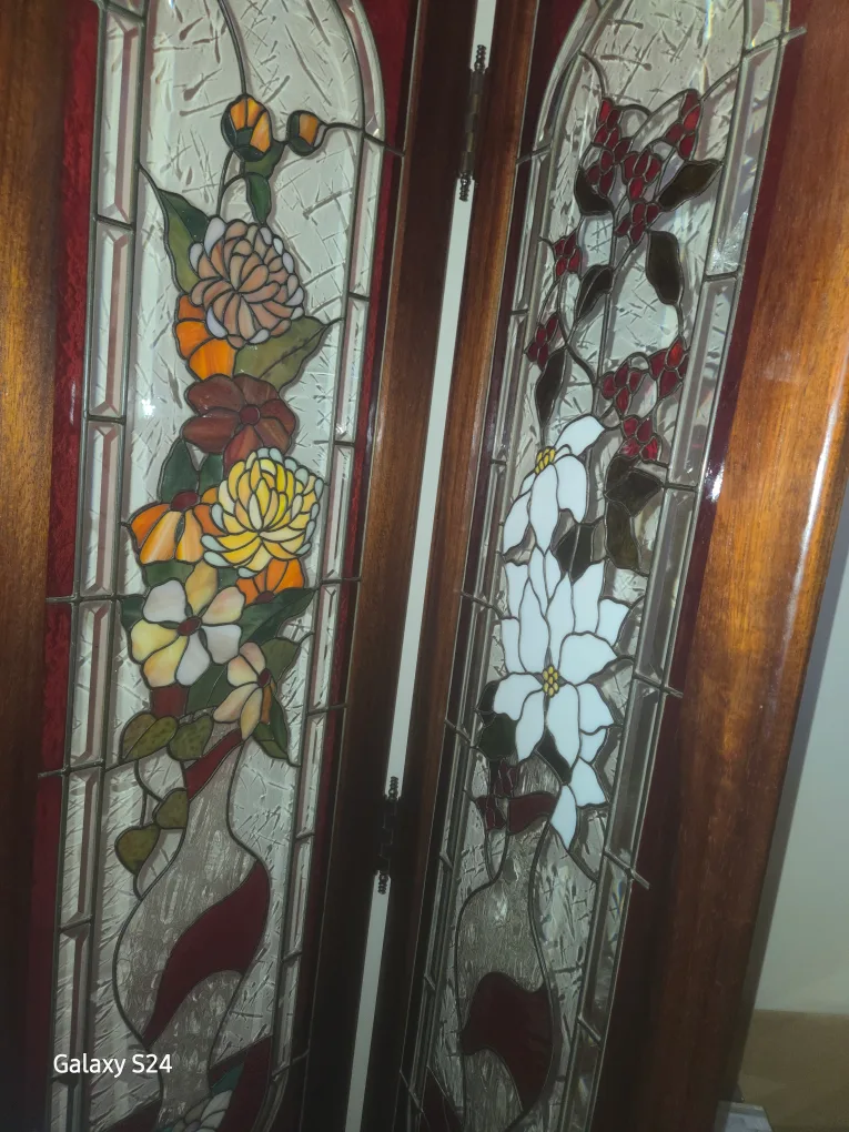 Stained Glass Folding Screen Room Divider image indicator(5)