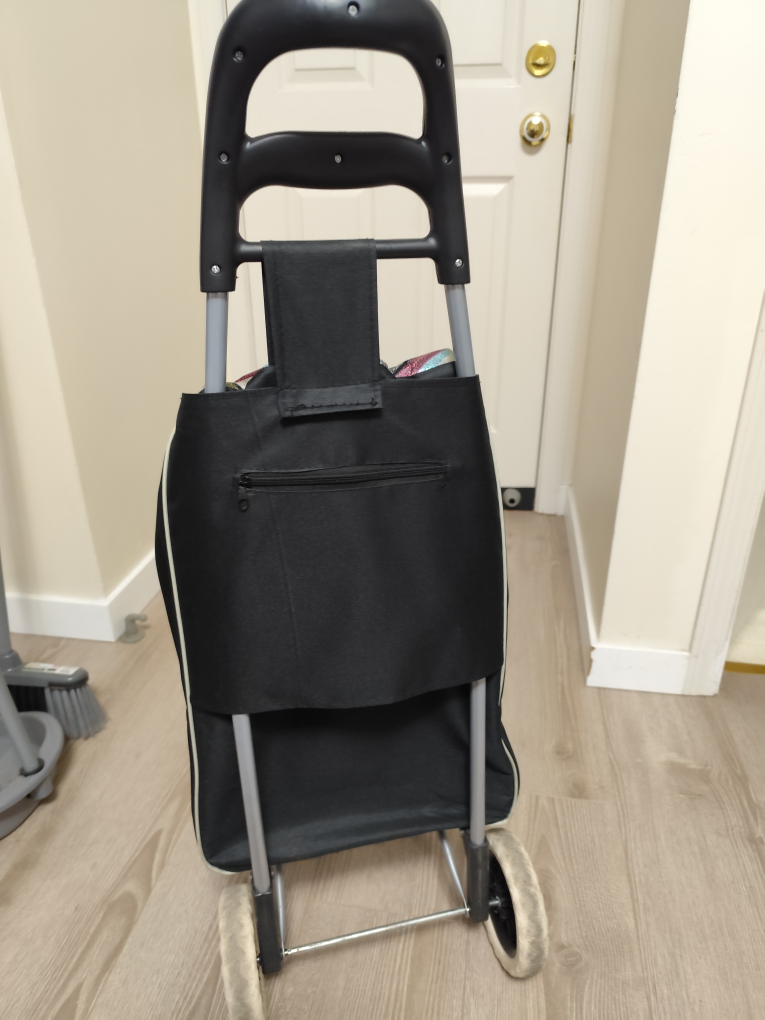 Shopping Cart on Wheels - Black - photo 2