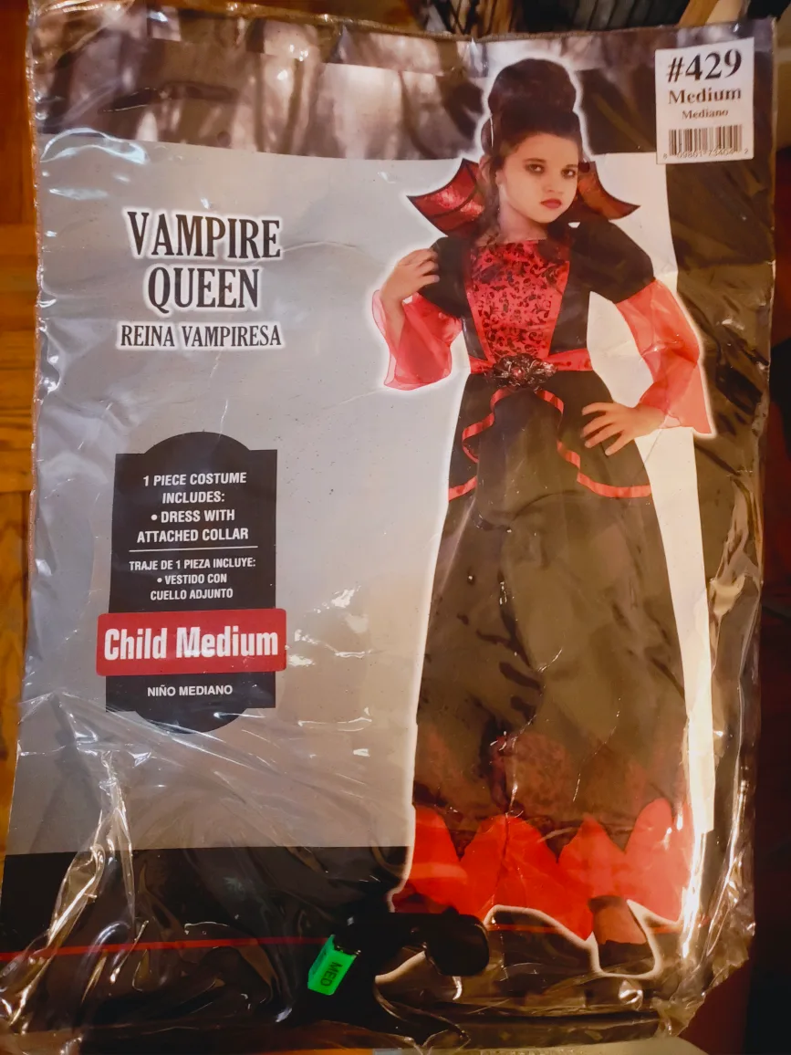 Reine Vampire Child Medium Costume (Size 8-10) thumbnail