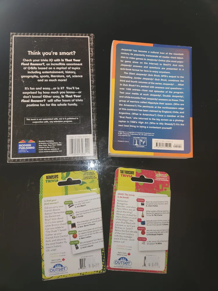 Trivia Game Bundle (Books and Cards) image indicator(2)