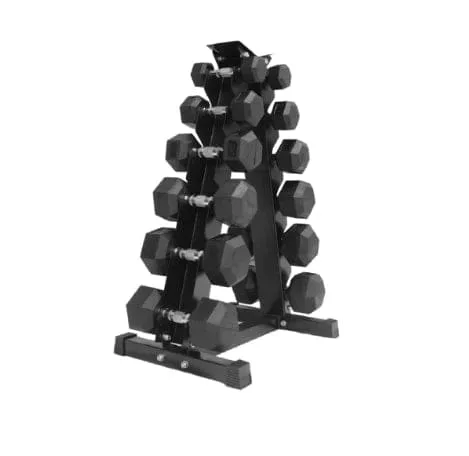 RUBBER HEX DUMBBELLS SET 2.5, 7.5, 12.5, 17.5, 22.5 & 27.5 thumbnail