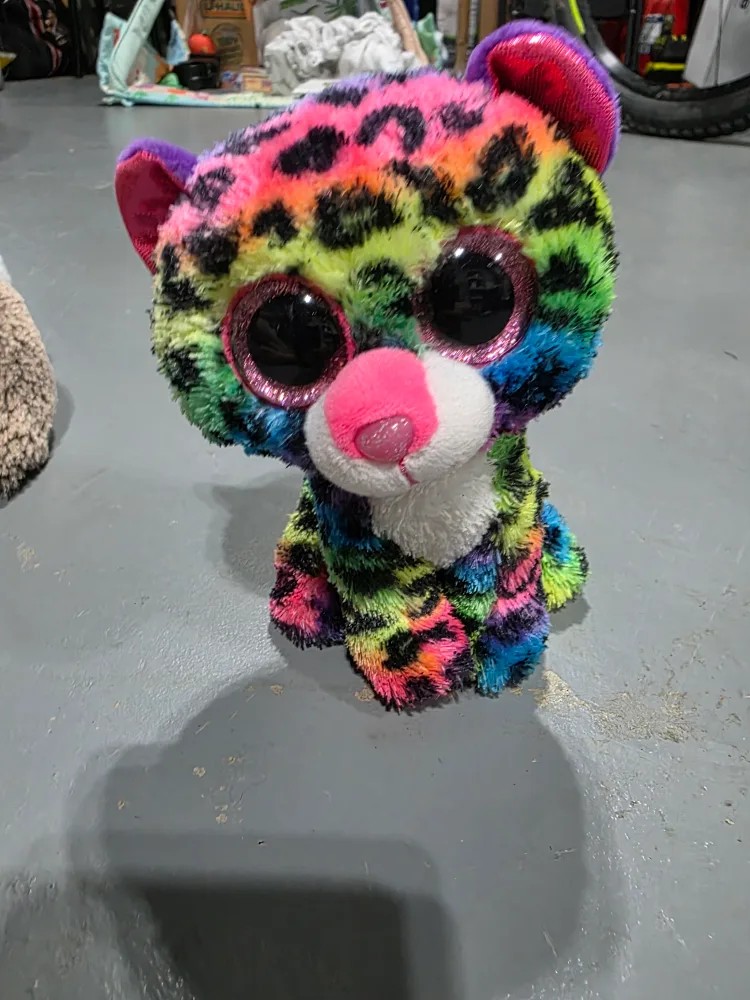 Ty Beanie Boo Rainbow Leopard Plush thumbnail