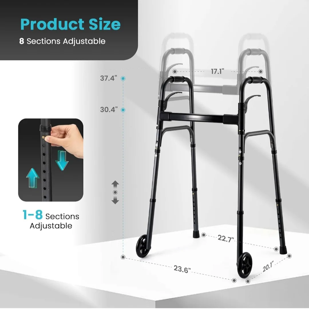 FOLDING WALKER - Charcoal Grey image indicator(5)