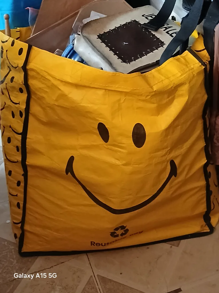 Reusable Shopping Bag - Smiley Face Design thumbnail