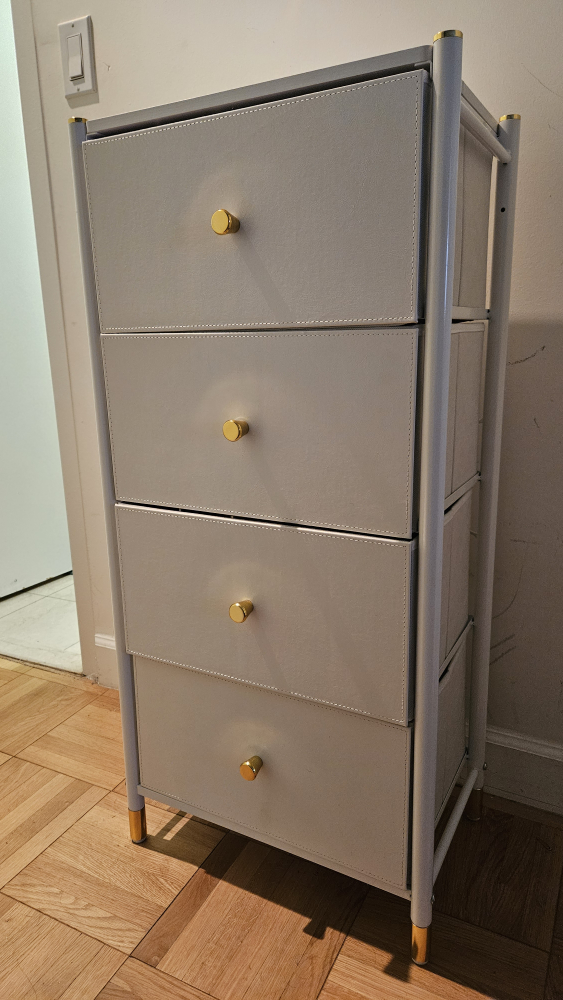 4-Drawer White Storage Dresser