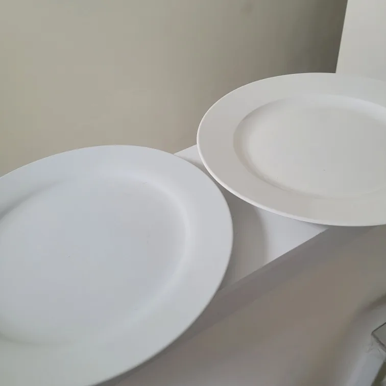 Set of 2 White Plates image indicator(2)