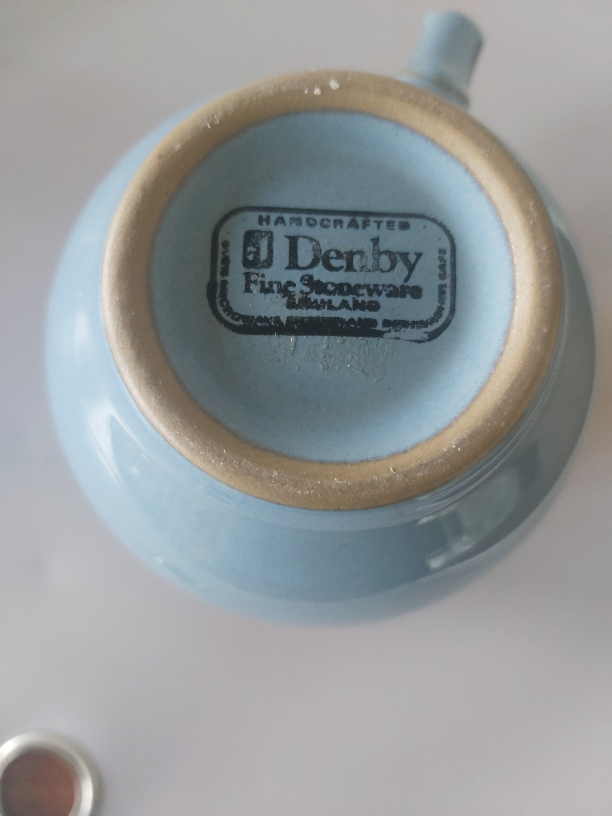 Derby Handcrafted Stoneware Creamer - Light Blue - photo 2