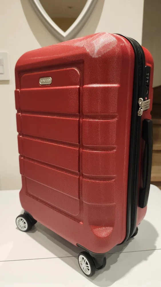 Fineway Red Carry-On Suitcase