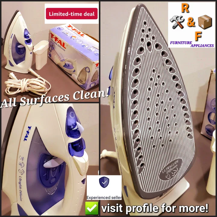 ➡️ T-Fal Ultraglide Diffusion Steam Iron Model-1590 Anti-Scale
