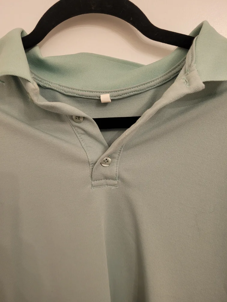 Light Green Long Sleeve Polo Shirt image indicator(2)