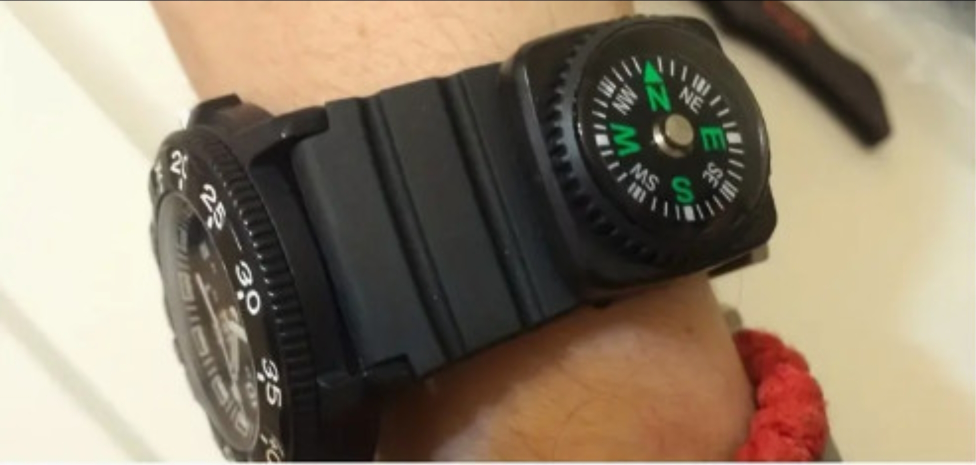 Belt Buckle Mini Compass