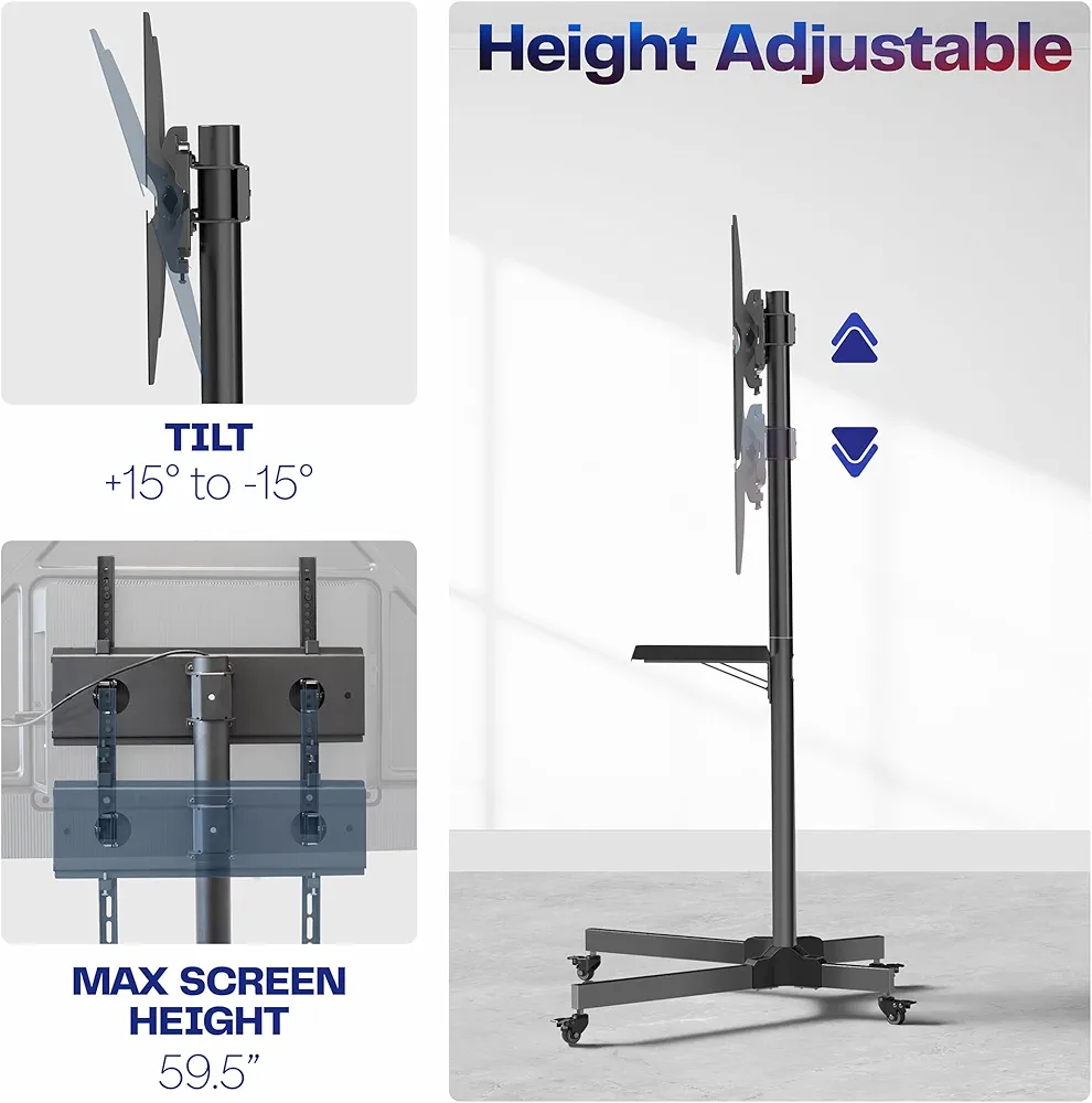 VIVO Mobile TV Cart Stand for 13-60 inch TVs - photo 4