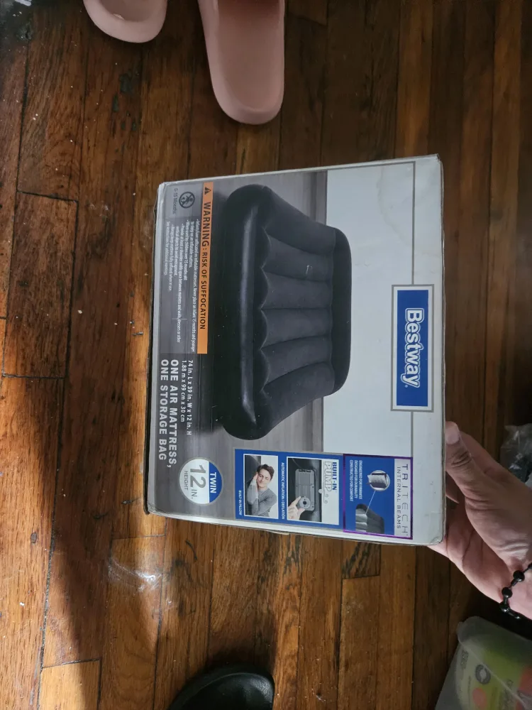 Bestway Twin Air Mattress w/ Storage Bag - 12in Height thumbnail