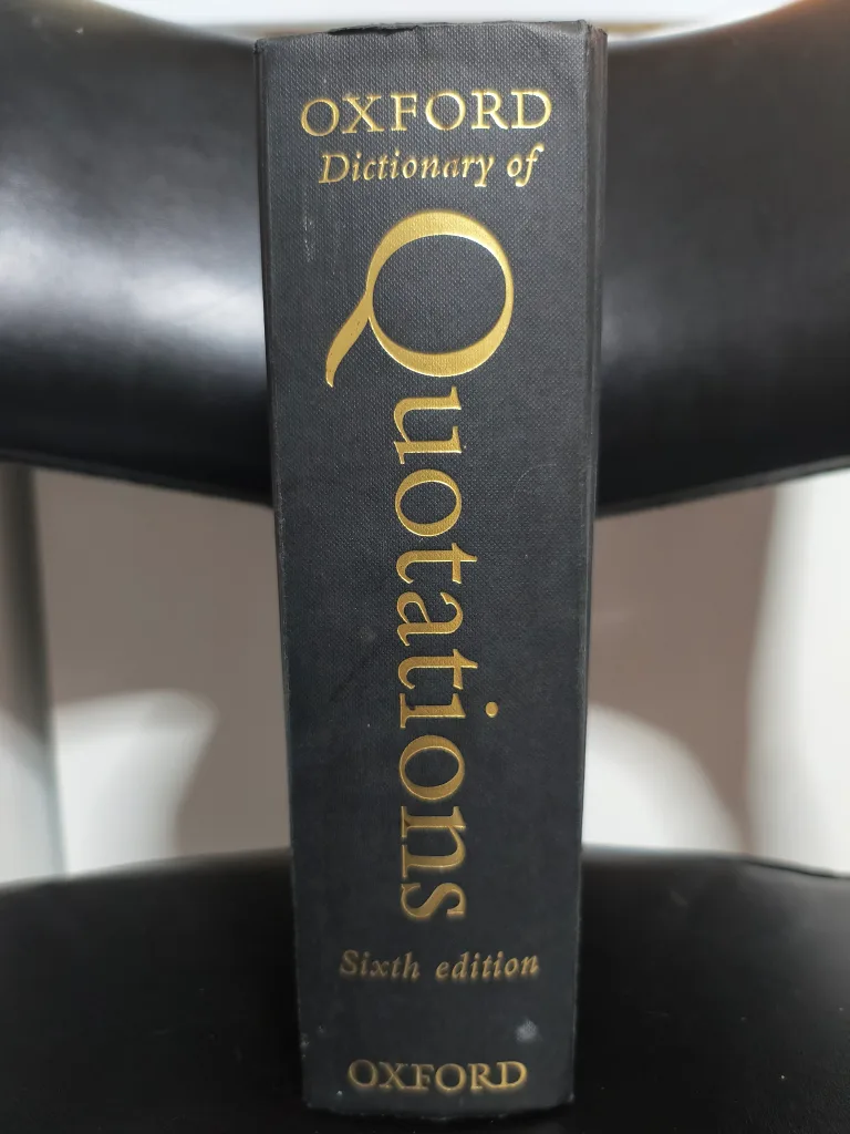 Oxford Dictionary of Quotations - Sixth Edition, Hardcover thumbnail