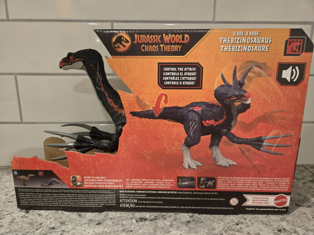 Jurassic World Slash N Roar Therizinosaurus Dinosaur - photo 2