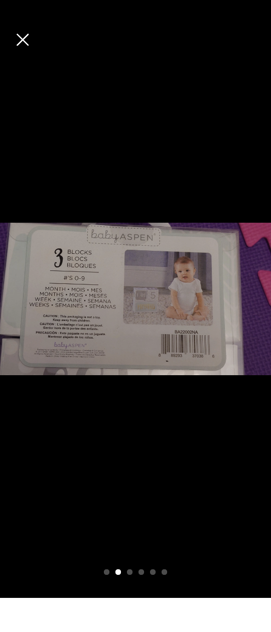 FREE Baby Aspen My First Milestone Blocks - photo 2