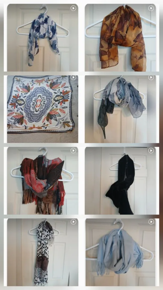 Scarves -- Only $5 each right now! Swipe to see more! image indicator(2)