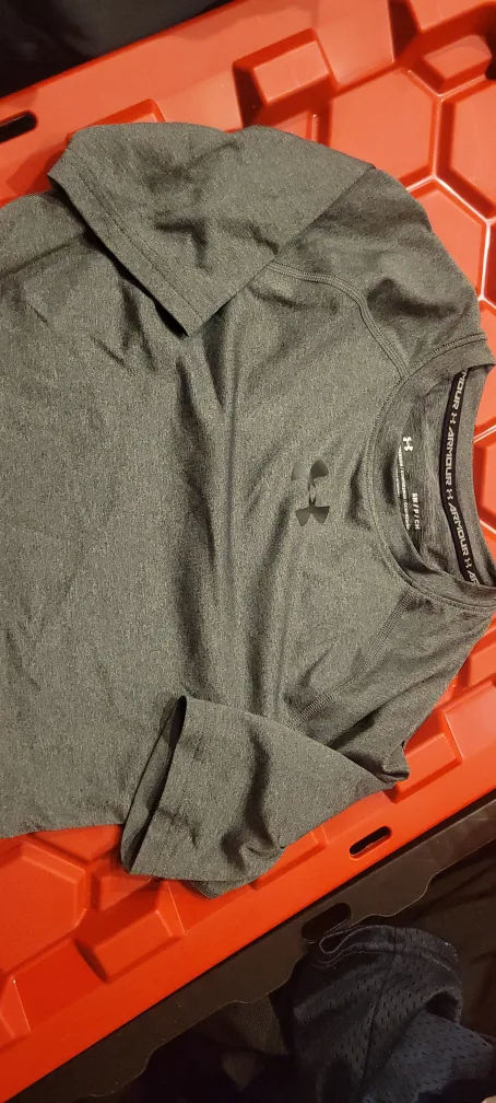 Under Armour YLG Red Polo & SM Gray Shirt image indicator(4)