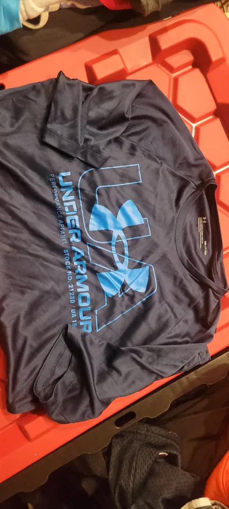 Under Armour YLG Red Polo & SM Gray Shirt image indicator(6)