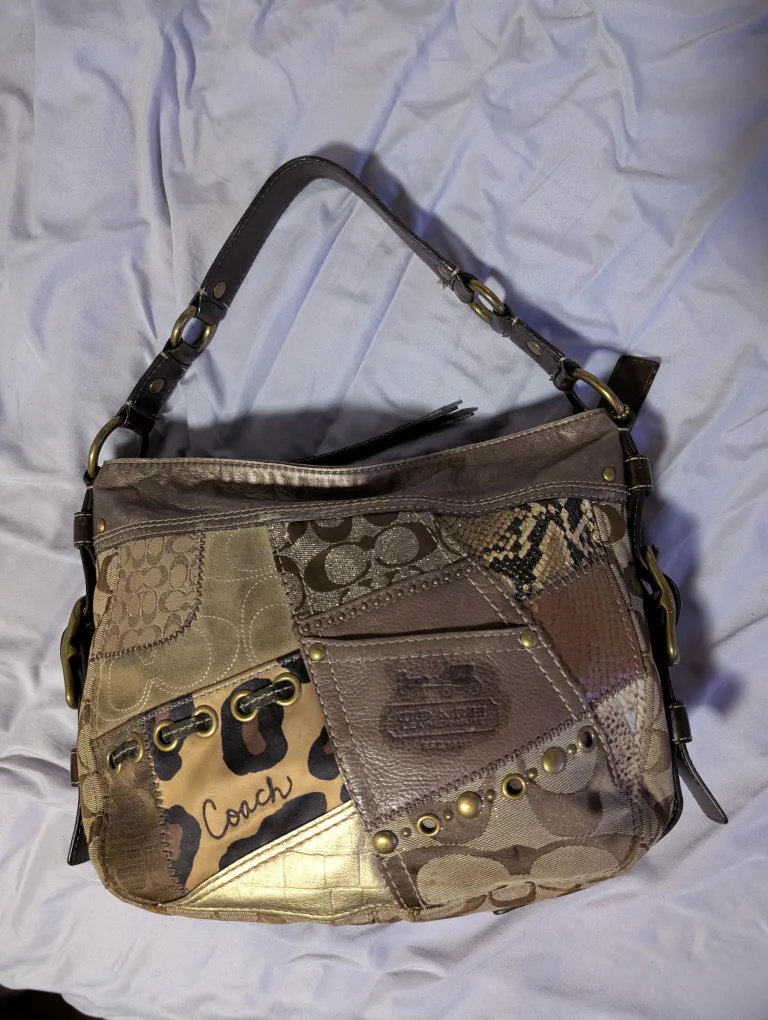 Coach Patchwork Hobo Bag - F0873-12901 image indicator(4)