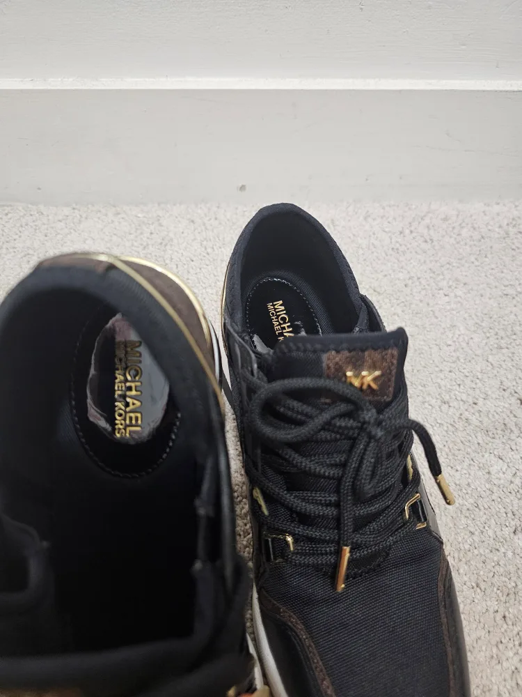 Michael Kors Black Sneakers women size 5.5 image indicator(4)