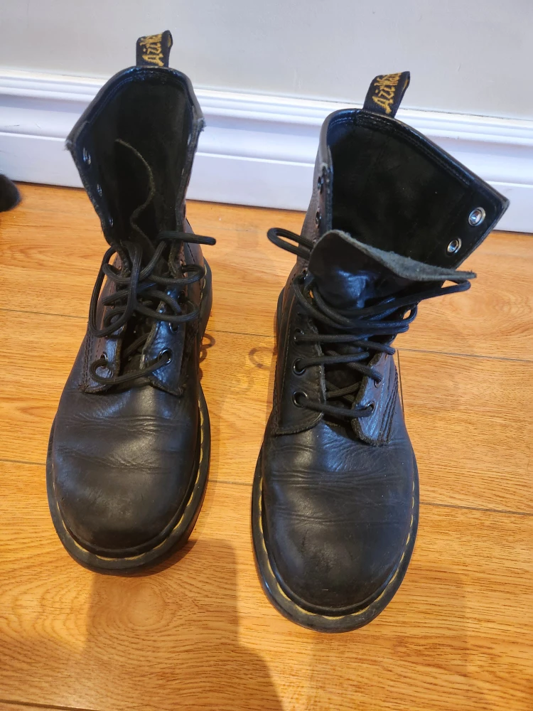 Dr. Martens Black Leather Boots size 7 women