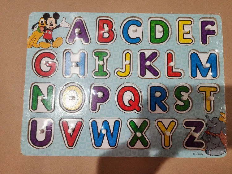 Disney Classics Alphabet Wooden Peg Puzzle - New thumbnail