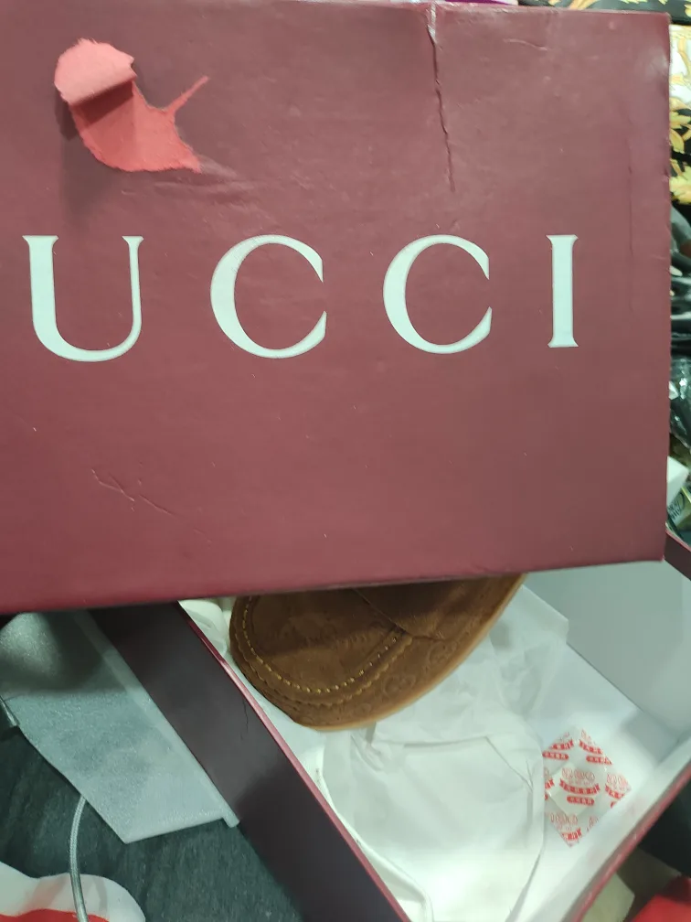 Gucci Brown Suede Loafers, Size 8 image indicator(7)