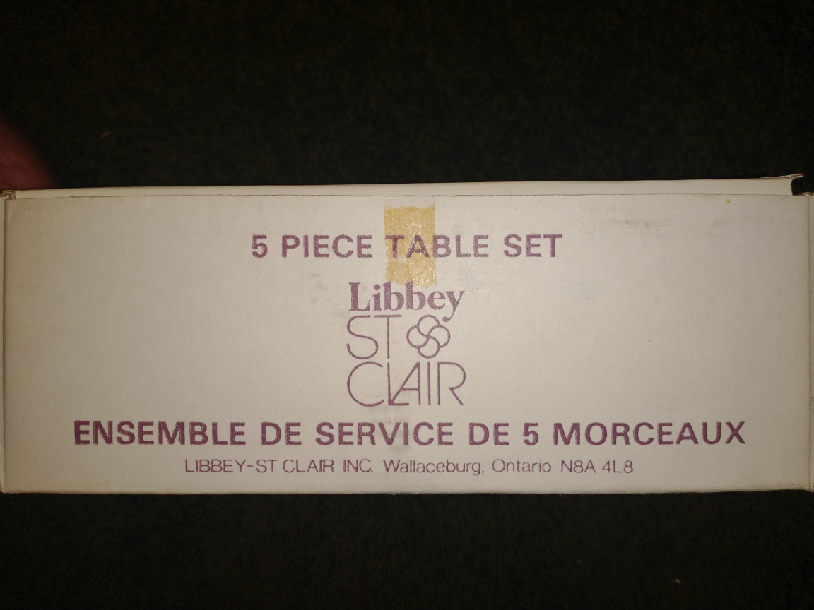 Vintage 5 Piece Classic Table Set (sugar, butter, cream set) - photo 4