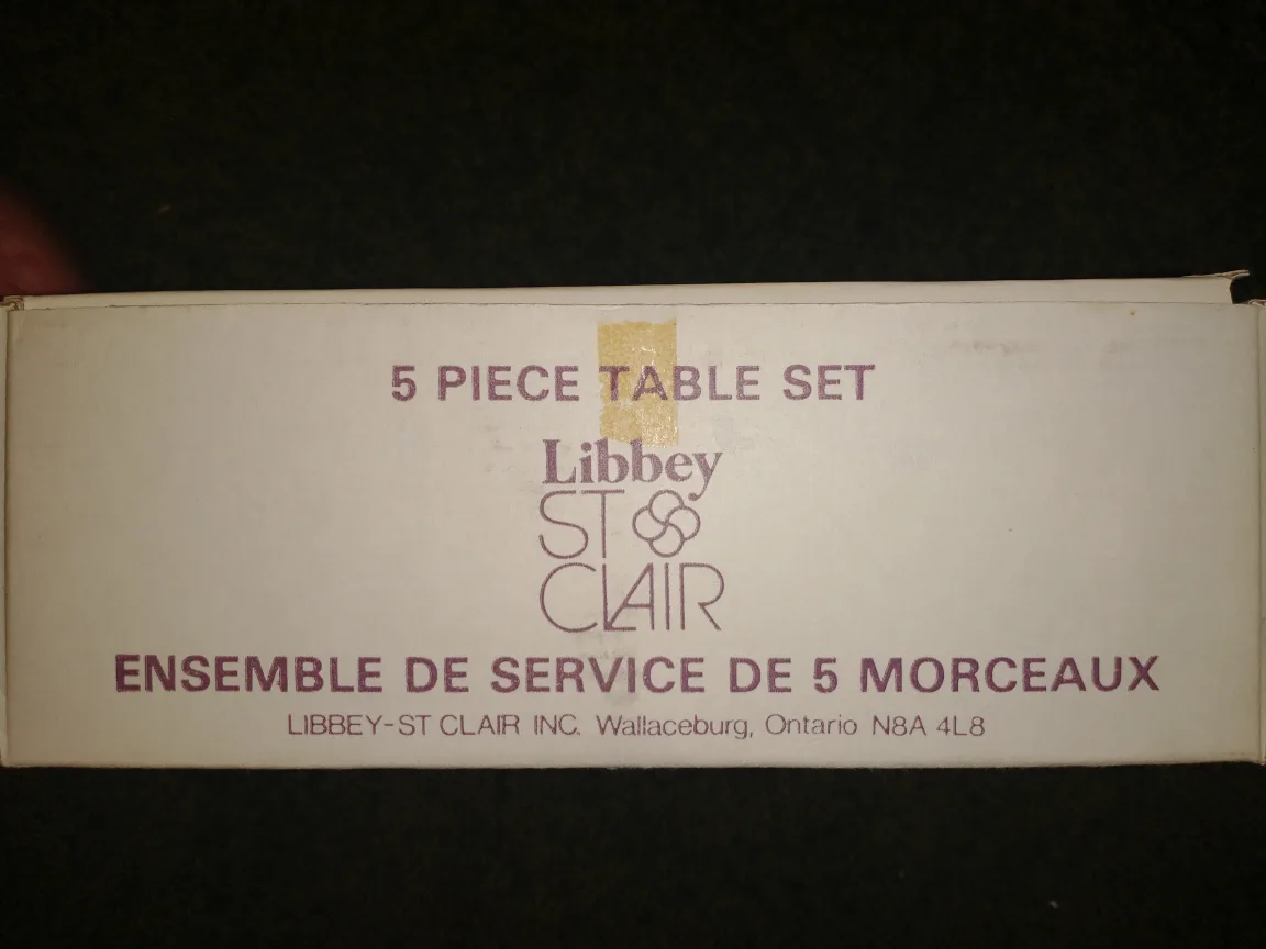 Vintage 5 Piece Classic Table Set (sugar, butter, cream set) image indicator(4)