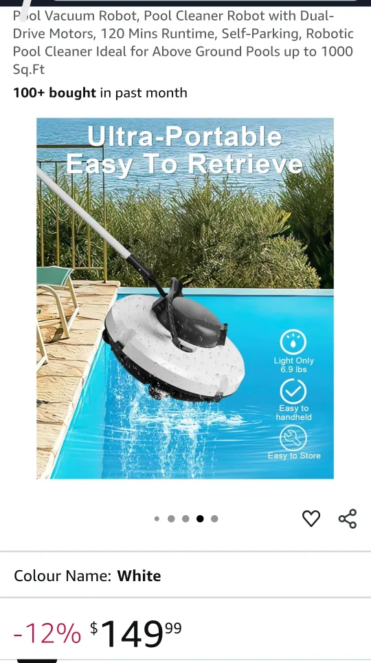 Pool Vacuum Robot - White image indicator(2)